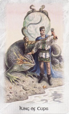 Celtic Dragon Tarot. Аркан Король Кубков.