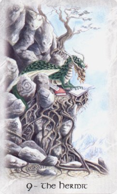 Celtic Dragon Tarot. Аркан IX Отшельник.
