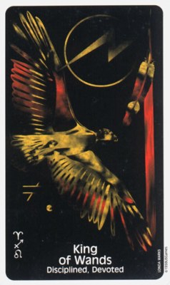 Crow's Magick Tarot. Аркан Король Жезлов.