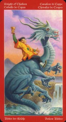 Dragons Tarot. Аркан Рыцарь Чаш.