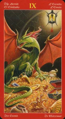 Dragons Tarot. Аркан IX Отшельник.