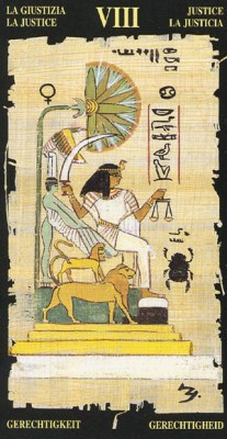 Egyptian Tarots.  XI (VIII) .