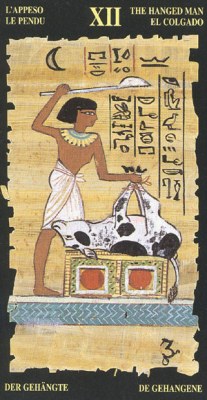 Egyptian Tarots. Аркан XII Повешенный.