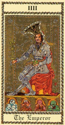 The Medieval Scapini Tarot. Аркан IV Хозяин.