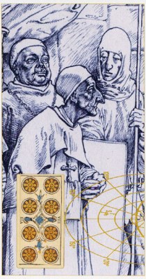 Tarot of the III Millennium. Аркан Восьмерка Денариев.