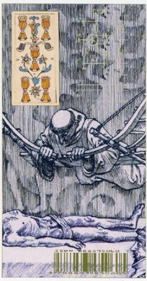 Tarot of the III Millennium. Аркан Пятерка Кубков.
