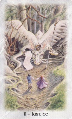 Celtic Dragon Tarot.  XI (VIII) .